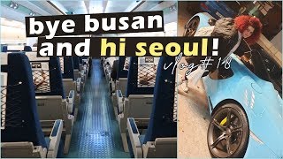 Taking the KTX from Busan to Seoul | Korea Vlog 18#