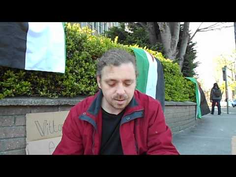 Vigil for Vik Dublin 15/04/2012 STAY HUMAN !