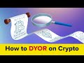 How to do RESEARCH on a Cryptocurrency Coin or Token (DYOR)