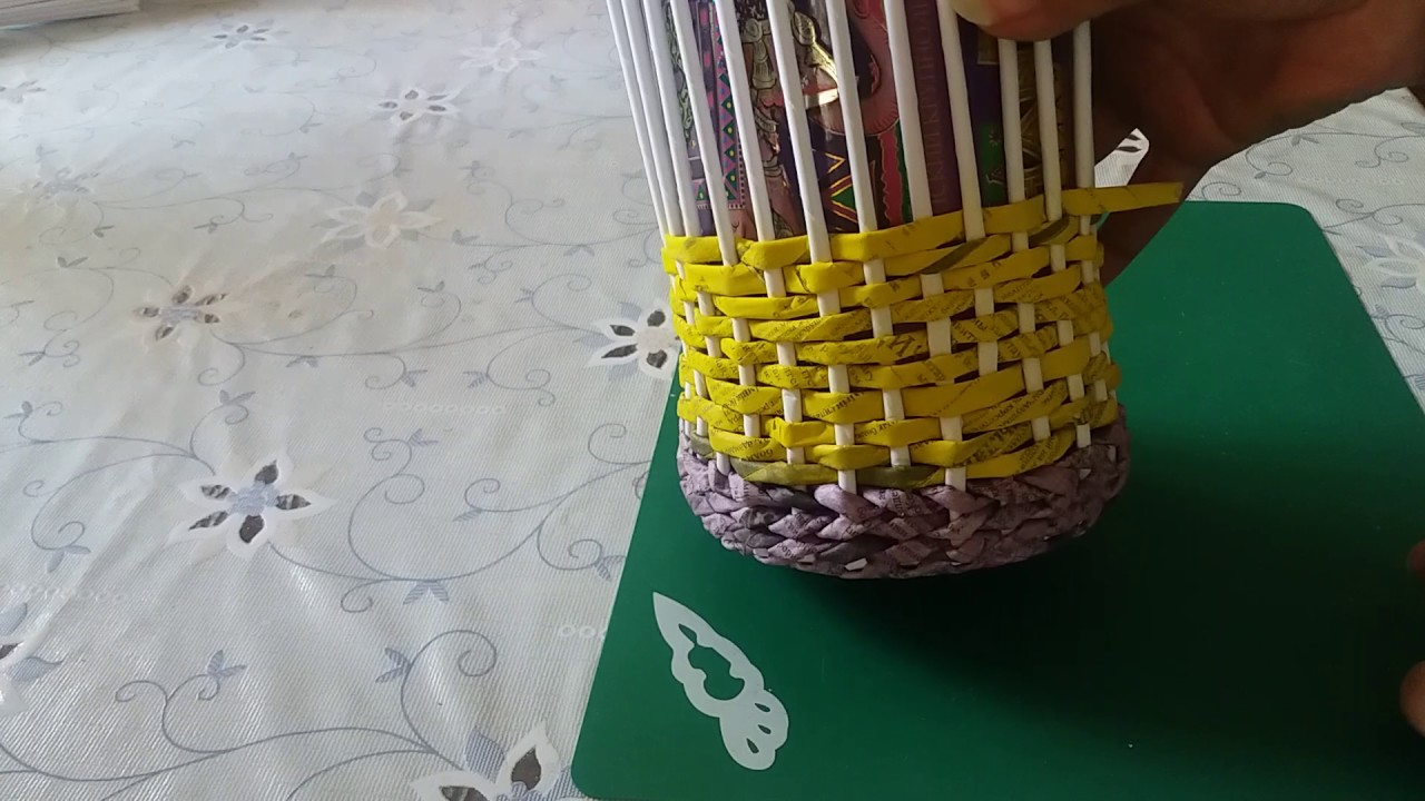 Газетное плетение на ютубе Газетное плетение на ютубе