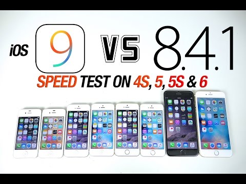 iOS 9 VS iOS 8.4.1 Speed Test on iPhone 6, 5S, 5 & 4S - Is iOS 9 Faster?