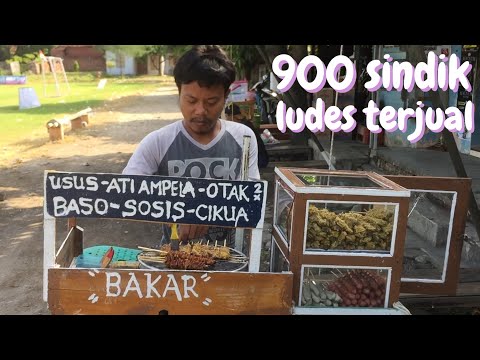 3 JAM LUDES TERJUAL 900 SINDIK USUS BAKAR PAKAI GEROBAK KELILING 2 DESA