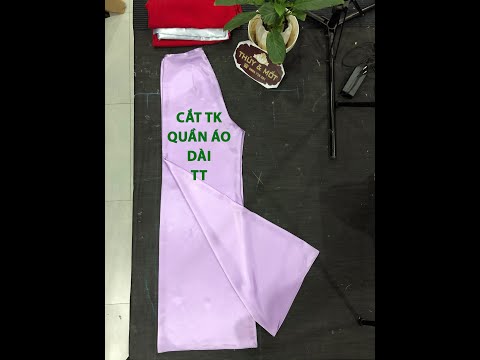 Cắt quần áo dài ( cách trải vải )