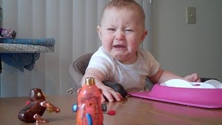 Baby Is Freaked Out By Monkey Toy Babies And Toddlers Kyoot