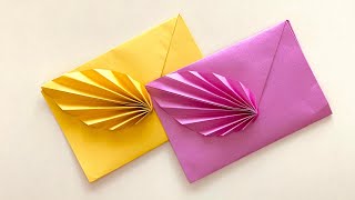 YAPRAK DESENLİ ZARF YAPIMI ✉️🍃 | Zarf Yapımı | Envelope Making