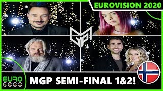 MELODI GRAND PRIX 2020: SEMI-FINALS 1&2 (REVIEW) | NORWAY EUROVISION 2020
