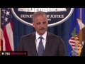 Attorney General Eric Holder announces Ferguson police probe