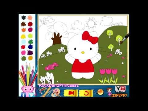 Hello Kitty Online Color Pages - Hello Kitty Coloring Games