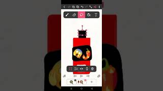 Fire chicken 🔥🍗🐔 #Emoji #Flipaclip #Edit #Animation #Mukbang #Mukbangemoji #funn