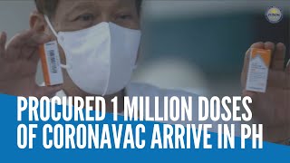 Procured 1 million doses of CoronaVac arrive in PH