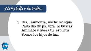Y la luz brilla en las tinieblas