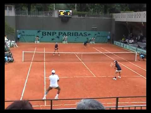 鄭傑 ＆ Mahesh Bhupathi vs Nadia ペトロワ ＆ Leander Paes part1