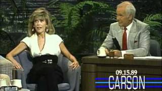 Jane Fonda Asks Johnny About Zsa Zsa Gabor Carson Tonight Show