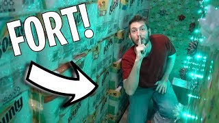 HIDDEN SHELF CHRISTMAS FORT!