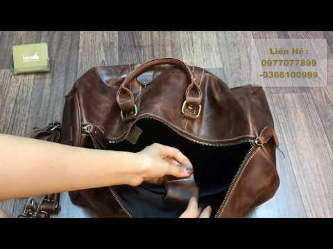 Túi da du lịch nam đeo chéo Lano TT15