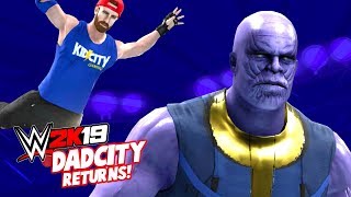 Dadcity Returns Wwe 2K19 Caw Mode & Test Match K-City Gaming