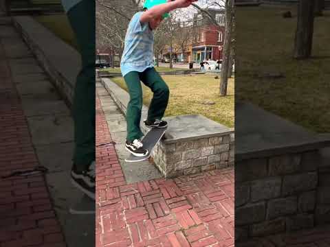 Anders with a gritty front smith grind - All I Need skateboards