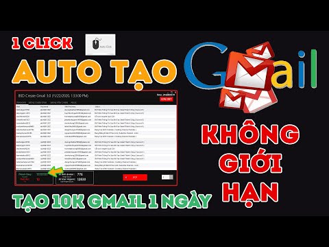 HƯỚNG DẪN CÁCH TẠO GMAIL KHÔNG GIỚI HẠN CHỈ VỚI 1 CLICK 2020
