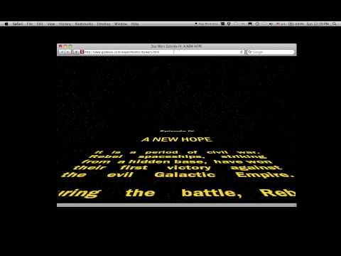 Star Wars opening crawl in HTML & CSS