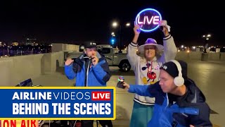 Behind the Scenes of Airline Videos Live at LAX