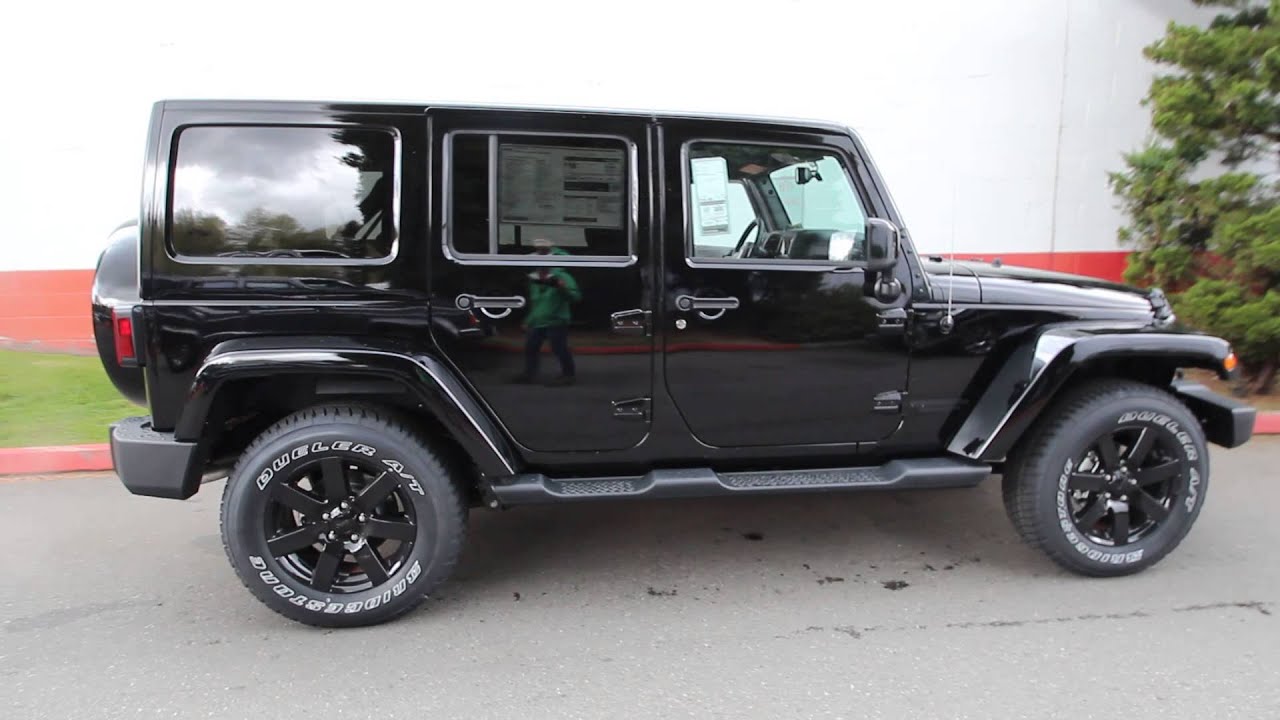 Jeep Wrangler Unlimited Sahara Black Rims