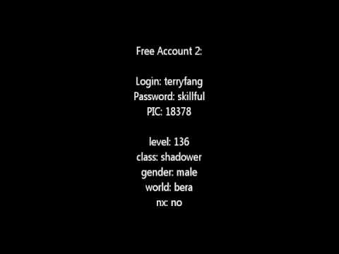 Free MAPLESTORY Accounts GIVEAWAY - 12/21/2011
