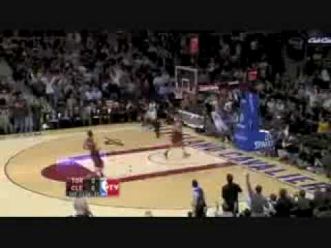 lebron james free throw dunk