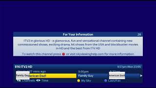 816 Itv2 Hd - Watch With Subscription With Skyhd Tuesday 2 September 2025