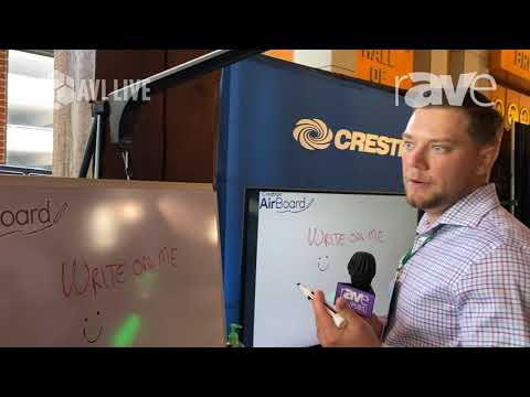 AVI LIVE: Crestron Demos AirBoard Digital Whiteboard for Education And UCC