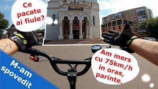 M-am spovedit pentru cei 75km/h. PE TROTINETA!