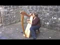 Eve plays the harp, an Intense Moment of Calm, Ireland