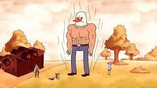 Regular Show - Mordecai, Rigby And The Bunch Of Baby Ducks Vs The Duck Collector
