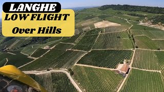 Gyrocopter - Autogiro Ela07 - Low Flight Over Langhe Hills - The Lands Of Wine