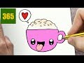 hur man ritar KOPP CHOKLAD KAWAII STEG FÖR STEG - kawaii ritningar lätt