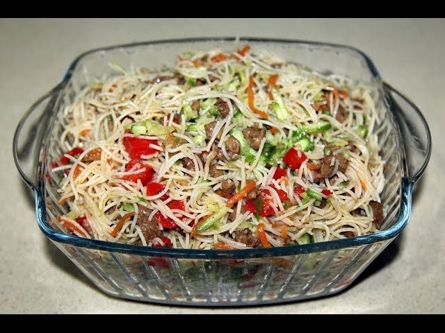 Салат фунчоза рецепт в домашних условиях с мясом 114