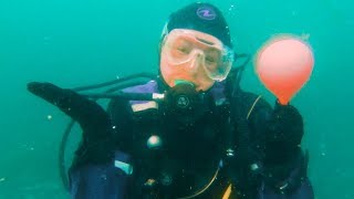 Can you blow up a balloon underwater?