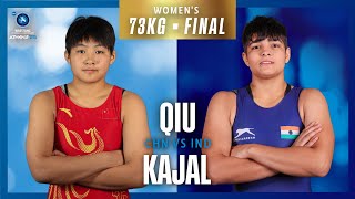Wenjin Qiu Chn Vs. Kajal Kajal Ind U17 World Championships 2025 D Medal Ww 73Kg