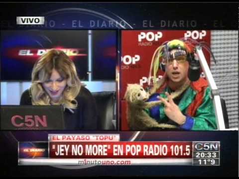 C5N - DUPLEX ENTRE EDUARDO FEINMANN Y EL PAYASO TOPU EN POP...