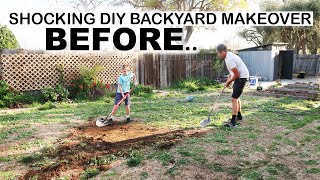 Unbelievable DIY BACKYARD BEFORE & AFTER Transformation