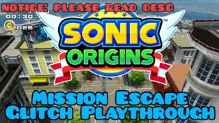 Is It Possible To Beat Sonic 3 & Knuckles In... Mission Mode? Sonic Origins Mission Escape Glitch