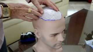 The easy way to make a hair replacement template!