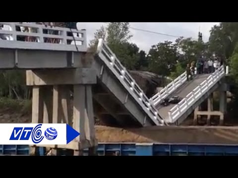 Hiện trường sà lan đâm sập cầu ở Cà Mau | VTC