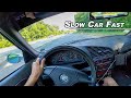 Slow Cars are More Fun - 1998 E36 M3 Manual Sedan w/ Rogue Engineering Exhaust POV (Binaural Audio)