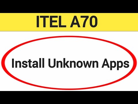 How to install unknown apps, install APK, Itel A70 me How to install unknown apps, install APK, Itel A70 me