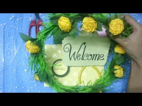 Rose paper flowers - cách làm hoa Hồng giấy nhún | handmade Dzung Mac