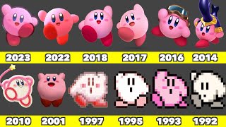 Evolution Of Kirby Winning Animation Game Graphics In Nintendo Games 1992-2025