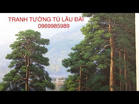 Tranh tường trang trí khu giếng trời cầu thang( Wall paintings decorated with stairwells)