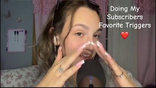 Asmr Doing My Subscribers Favorite Triggers