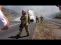 Lamborghini Aventador on Fire! First (and hopefully last) in the World