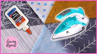 How I Get Perfect Points in Quilt Blocks with Glue Basting | QUICK TIP | SEWING REPORT